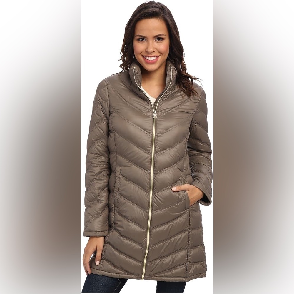 Calvin Klein‎ Women's Medium Olive  Quilted Puffer Coat Jacket